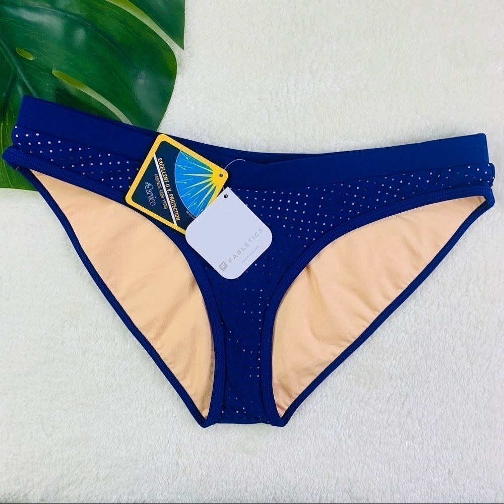 Fabletics Valentina Bikini Bottoms Blue/Nude